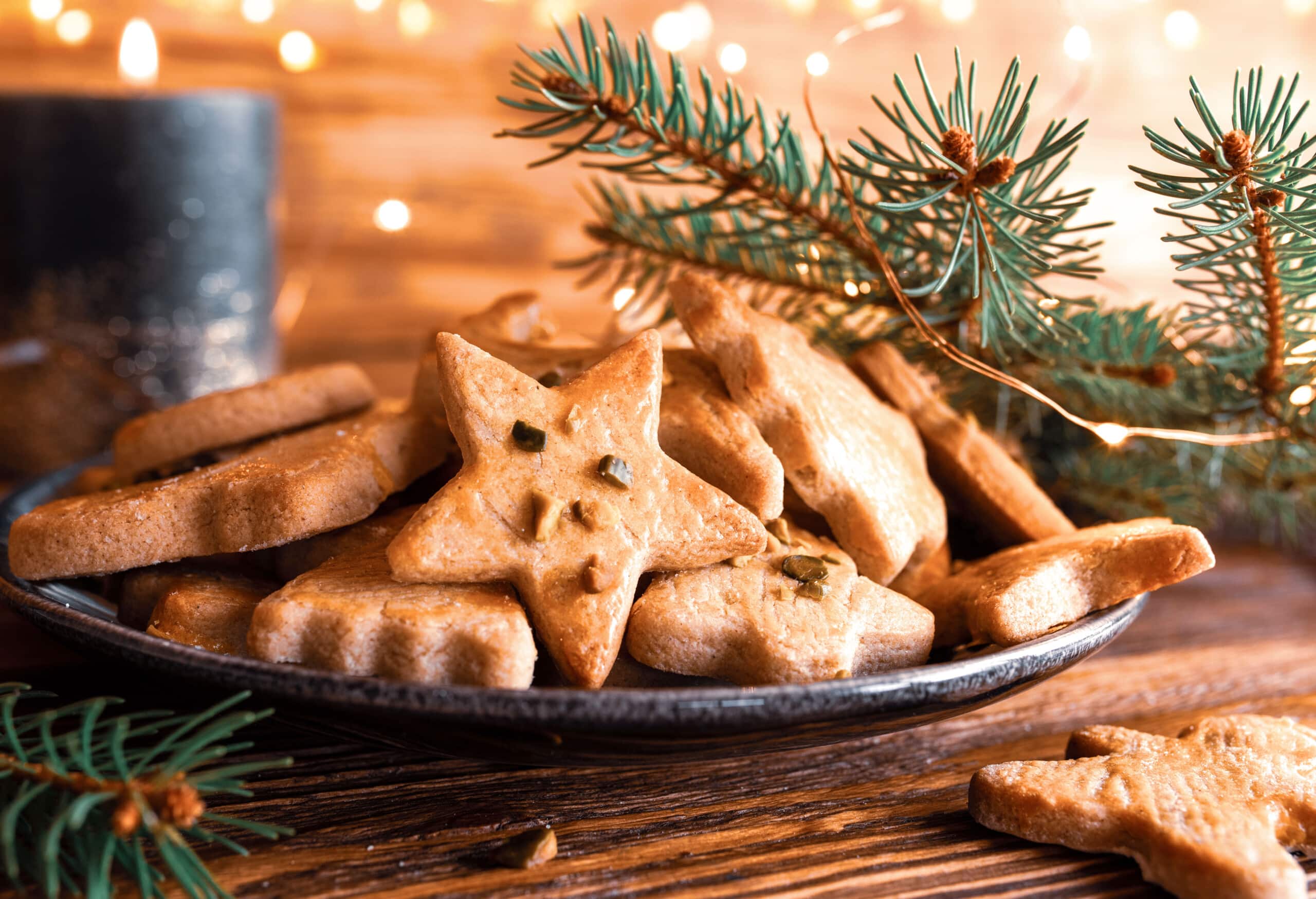 Hildegardkekse in einer modernen Form für die Weihnachtszeit adaptiert.